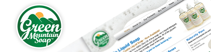 Green Mountain Soap Logo and Website