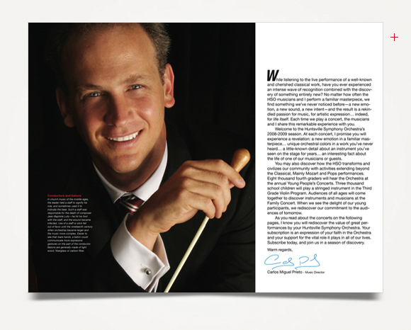 Print - Huntsville Symphony Orchestra - 2008/2009 Season Brochure