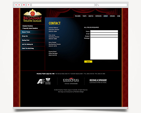 Web - Web Design - Broadway Theatre League - Website 4