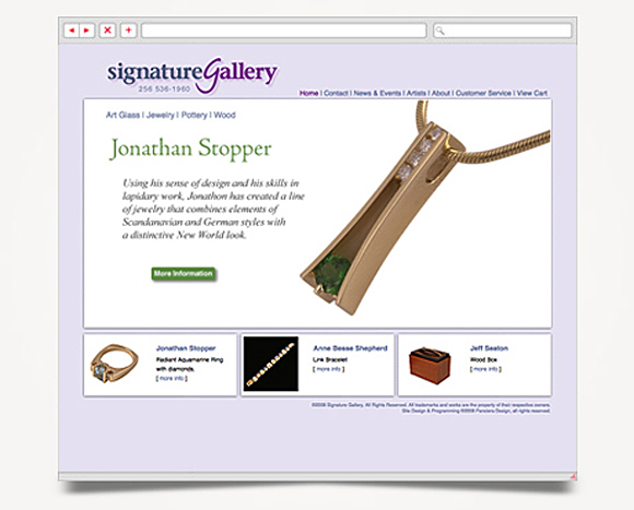 Web - Web Design - Signature Gallery - Website 2