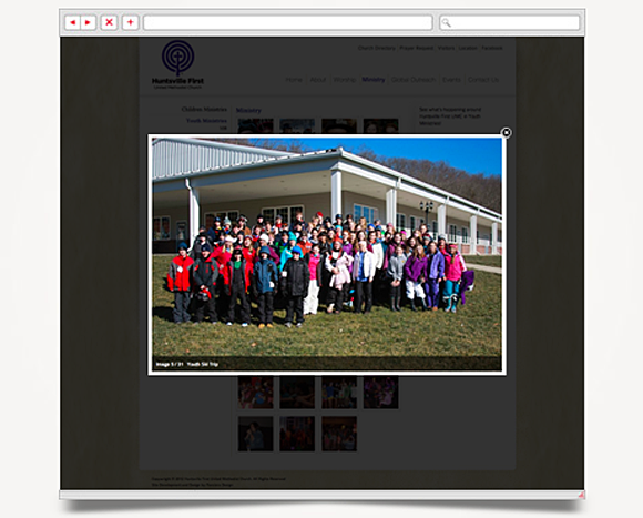 Web - Web Design - Huntsville First <br />United Methodist Church - Website 4