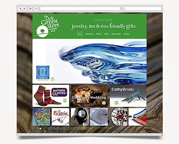 Web - Web Design - The Little Green Store - Website 1