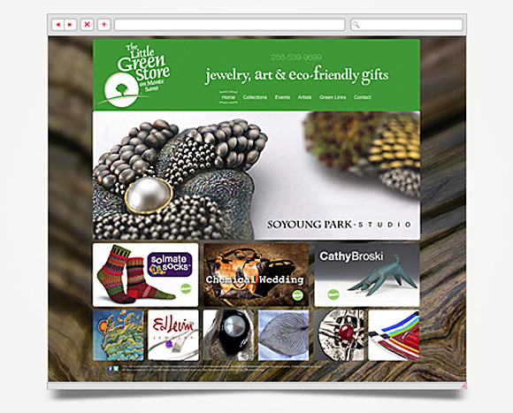 Web - Web Design - The Little Green Store - Website 2