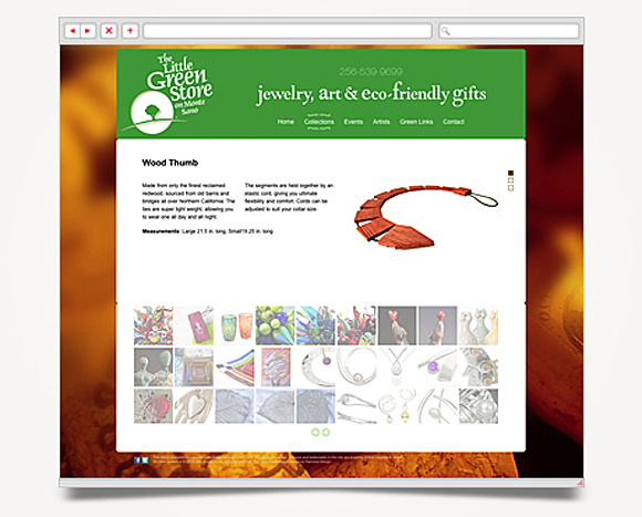 Web - Web Design - The Little Green Store - Website 4