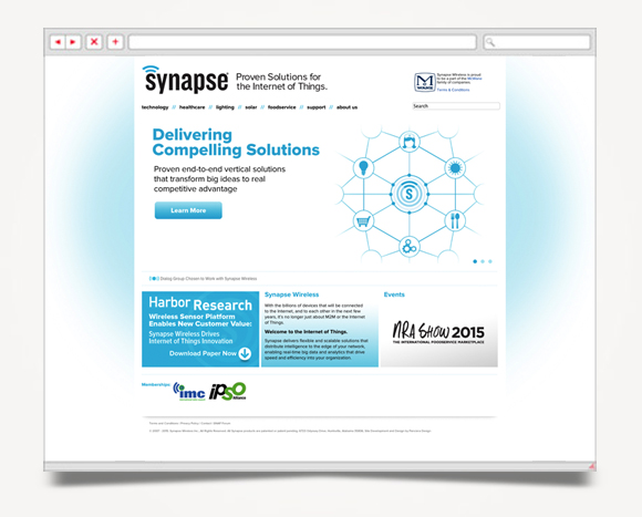 Web - Web Design - Synapse  Wireless - Website 1