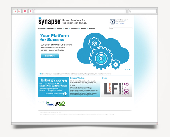 Web - Web Design - Synapse  Wireless - Website 2
