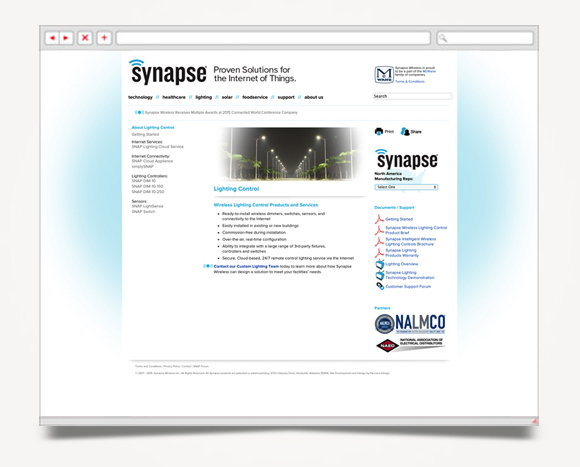 Web - Web Design - Synapse  Wireless - Website 4