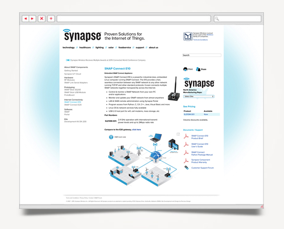 Web - Web Design - Synapse  Wireless - Website 5