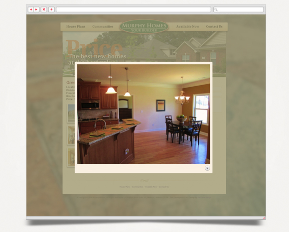 Web - Web Design - Murphy Homes - Website 3