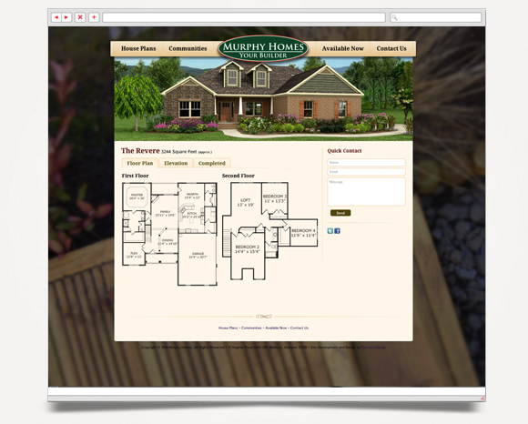 Web - Web Design - Murphy Homes - Website 4