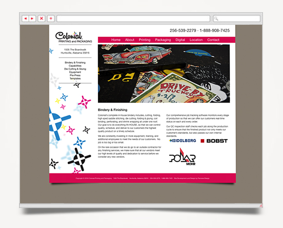 Web - Web Design - Colonial Printing & Packaging - Web Site 4