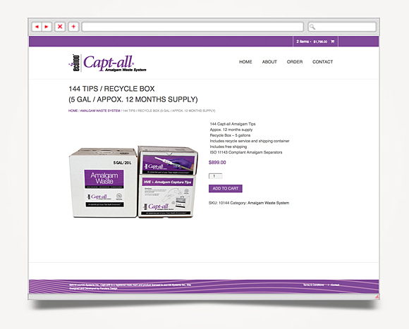 Web - Web Design - Capt-all - Eco100 - Capt-all Amalgam Separator - Website 5