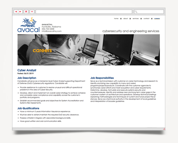 Web - Web Design - Avacal, Inc. - Website 4