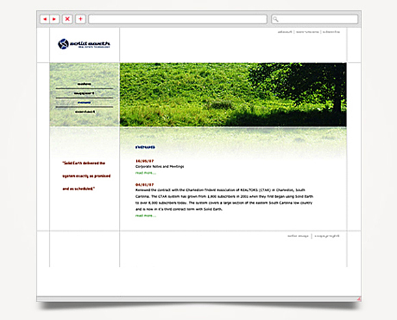 Web - Web Design - Solid Earth - Website 4