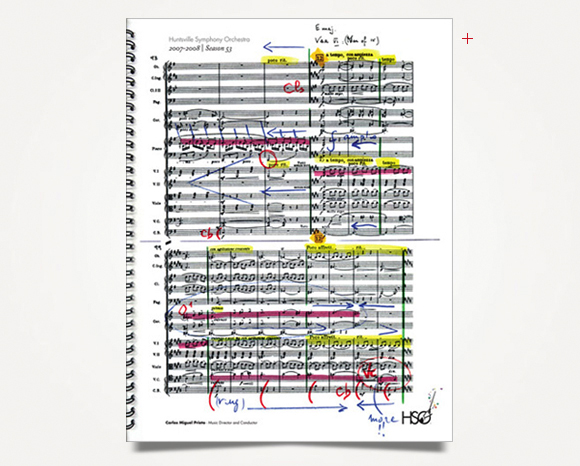 Print - Huntsville Symphony Orchestra - 2007 - 2008 Program Cover